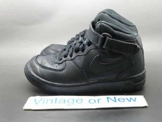 Nike air force 1 mid '07 black ps 2016 sz 11.5c