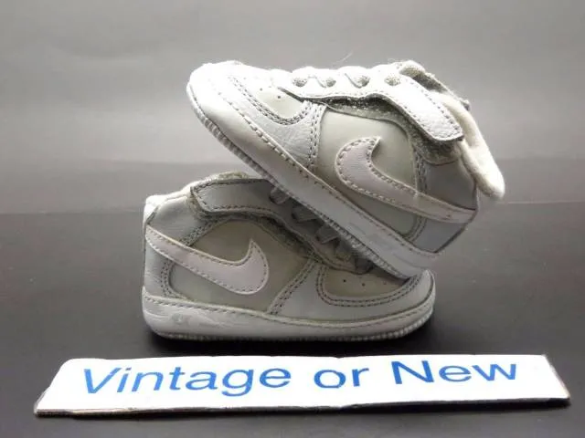 Nike air force 1 mid '07 neutral grey white td crib infant 2008 sz 2c