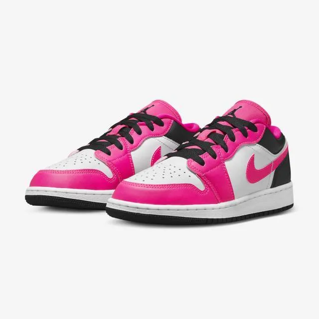 Nike air jordan 1 low gs (fierce pink/ pink/ fierce pink/ black/ white) big kids 3.5y-7y dz5365-601