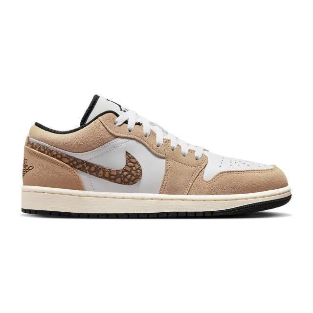 Nike air jordan 1 low se (brown elephant/ hemp/ metallic gold/ white/ light british tan/ black) men us 8-13 dz4130-201