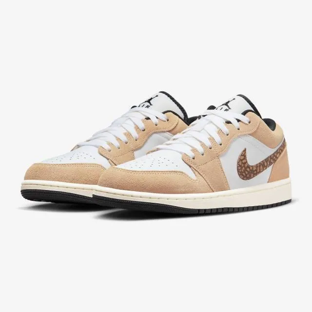 Nike air jordan 1 low se (brown elephant/ hemp/ metallic gold/ white/ light british tan/ black) men us 8-13 dz4130-201