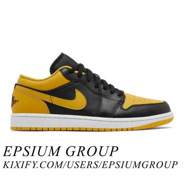 Nike air jordan 1 low (yellow ochre/ black/ yellow ochre/ white) men us 8-13 553558-072