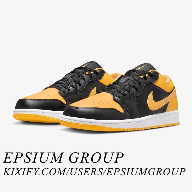 Nike air jordan 1 low (yellow ochre/ black/ yellow ochre/ white) men us 8-13 553558-072