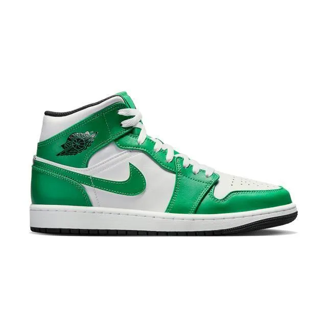 Nike air jordan 1 mid (lucky green/ black/ white) men us 8-13 dq8426-301