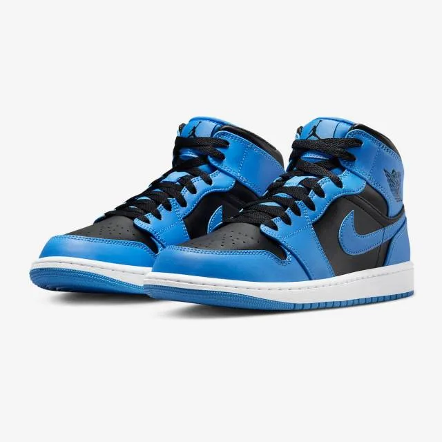 Nike air jordan 1 mid (university blue black/ university blue/ white/ black) men us 8-13 dq8426-401