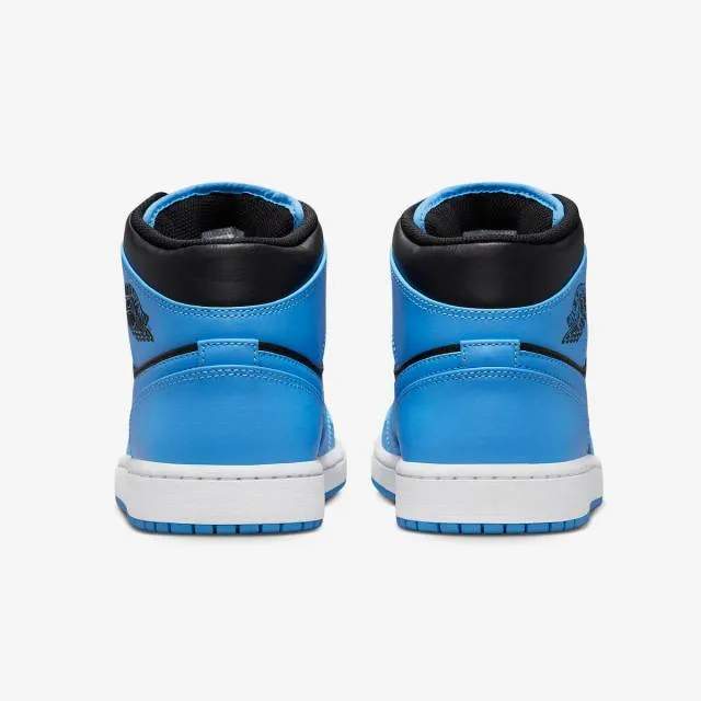 Nike air jordan 1 mid (university blue black/ university blue/ white/ black) men us 8-13 dq8426-401