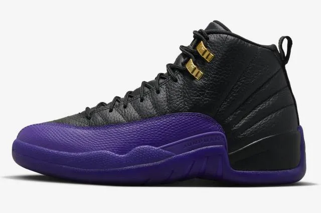 Nike air jordan 12 retro field purple black taxi