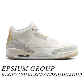 Nike air jordan 3 retro se (craft ivory/ ivory/ grey mist/ cream) men us 8-13 fj9479-100