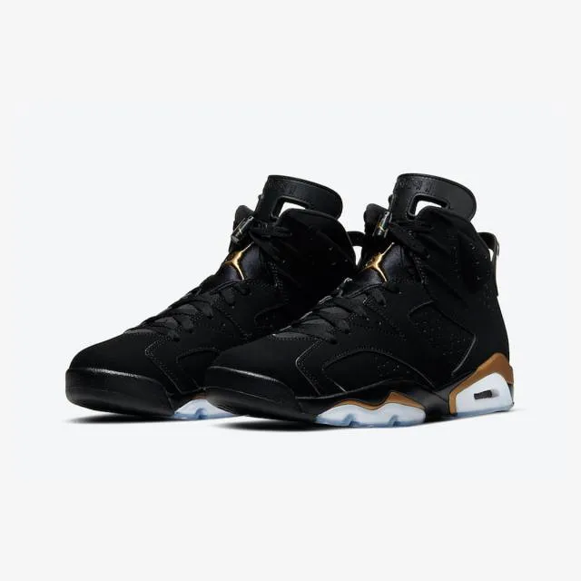 Nike air jordan 6 retro (defining moments 2020/ dmp (2020)/ black/ metallic gold) men us 8-13 ct4954