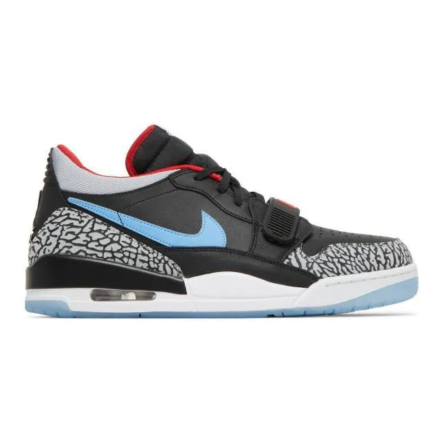 Nike air jordan legacy 312 low (chicago flag/ black/ valour blue/ university red/ wolf grey) men us