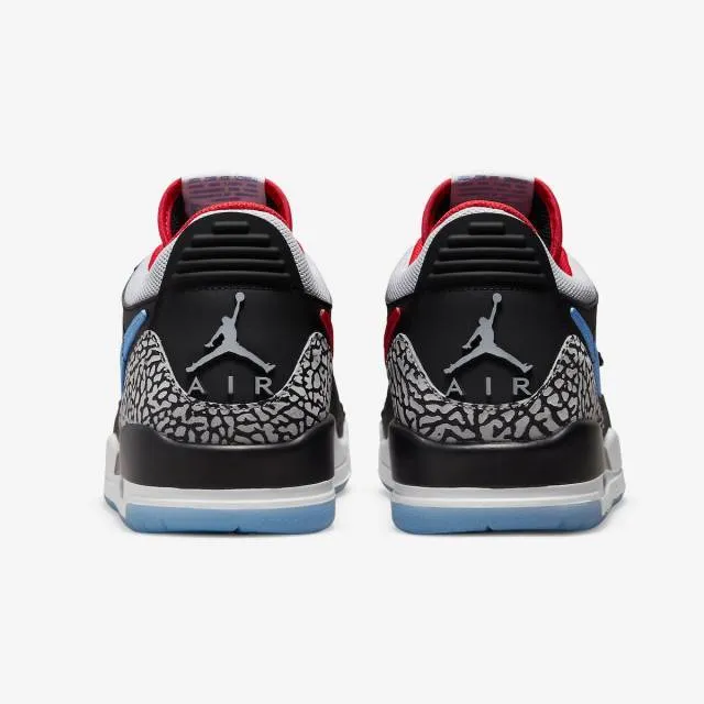 Nike air jordan legacy 312 low (chicago flag/ black/ valour blue/ university red/ wolf grey) men us