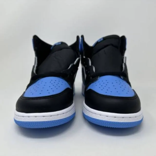 Nike air jordan retro i 1 high og gs unc toe blu grade school size 7y fd1437-400