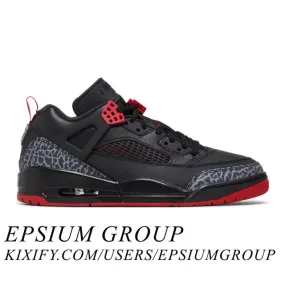 Nike air jordan spizike low (bred/ black/ gym red/ cool grey/ sail) men us 8-13 fq1759-006