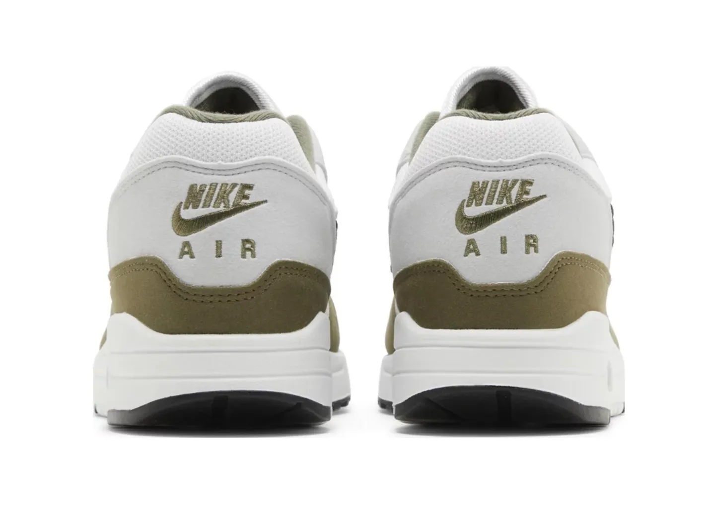 NIKE AIR MAX 1 WHITE BLACK MEDIUM OLIVE