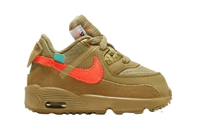 nike air max 90 off-white desert ore (td)