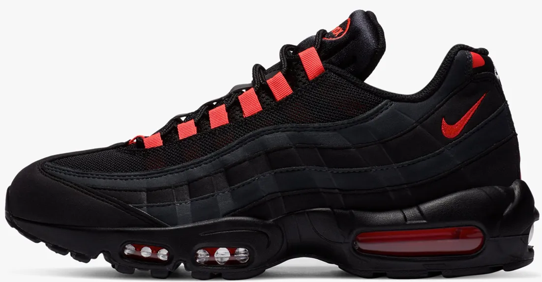 nike air max 95 black laser crimson