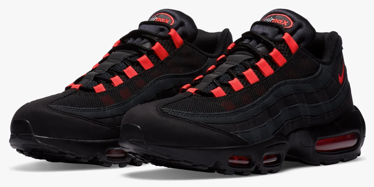 nike air max 95 black laser crimson