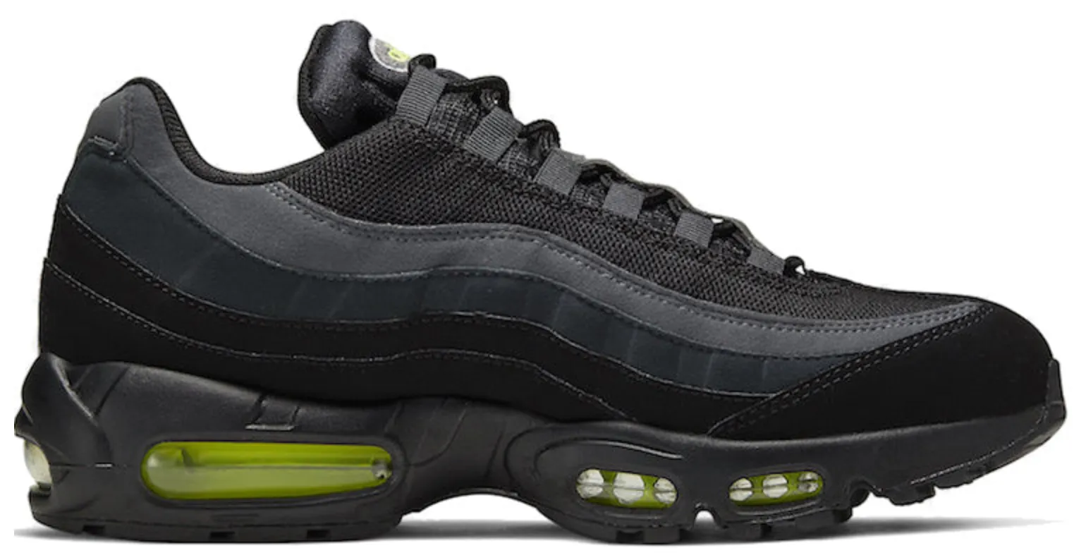 NIKE AIR MAX 95 RETRO LOGO BLACK GREY VOLT