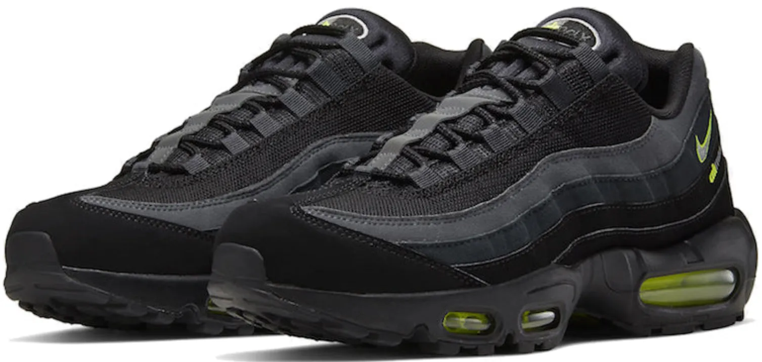 NIKE AIR MAX 95 RETRO LOGO BLACK GREY VOLT