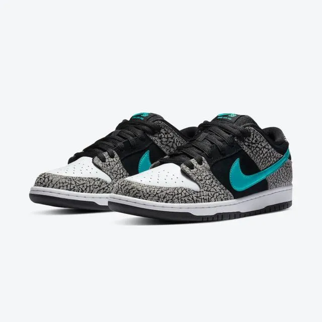 Nike dunk low pro sb (atmos elephant/ medium grey/ black/ white/ clear jade) men us 8-13 bq6817-009