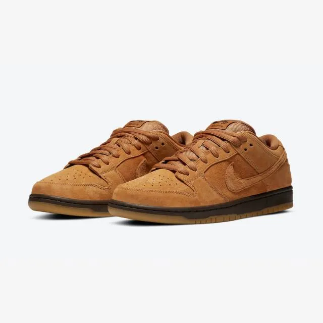 Nike dunk low pro sb (wheat mocha 2021/2023/ tan brown/ flax/ flax/ baroque brown/ gum light brown)