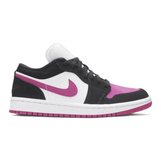 Nike women's air jordan 1 (black cactus flower/ purple/ black/ cactus flower/ white) sizes 6-10 dc07