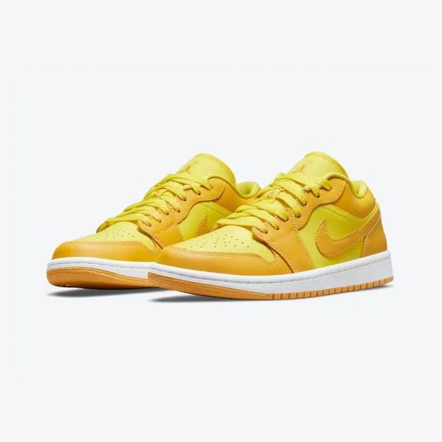 Nike women's air jordan 1 low (yellow strike/ yellow strike/ white/ pollen) sizes 6-10 dc0774-700