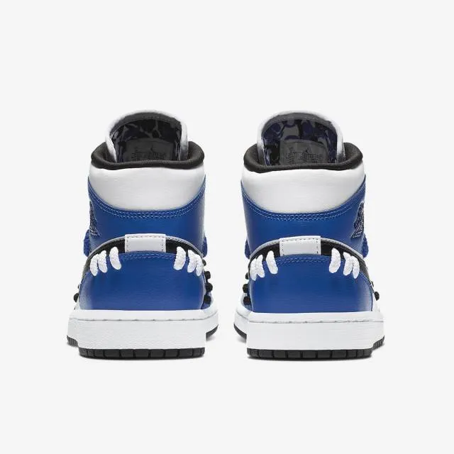 Nike women's air jordan 1 mid (sisterhood/ game royal/ black/ white) sizes 6-10 cv0152-401