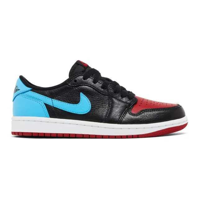 Nike women's air jordan 1 retro low og (unc to chicago/ black/ dark powder blue/ gym red) sizes 6-10