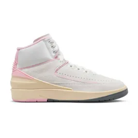 Nike women's air jordan 2 retro (soft pink/ summit white/ gym red/ medium soft pink/ muslin) sizes 5