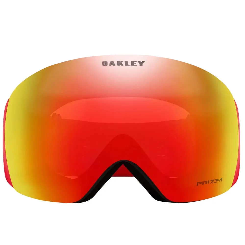 Oakley Flight Deck L Snow Goggles Matte Red Prizm Torch Iridium