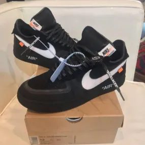 Off white x nike air force 1 black