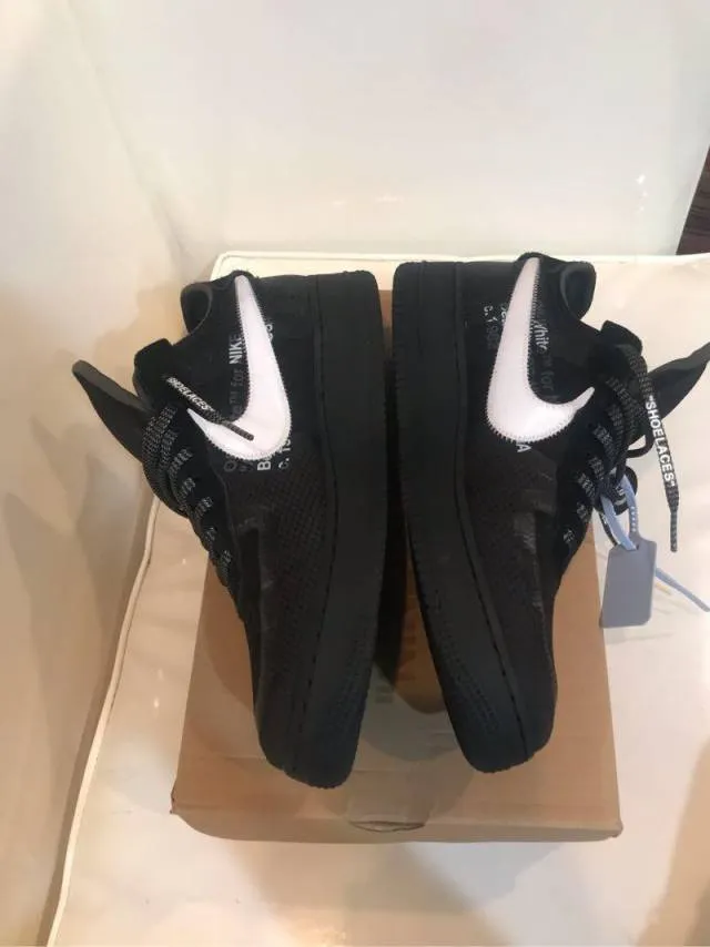 Off white x nike air force 1 black