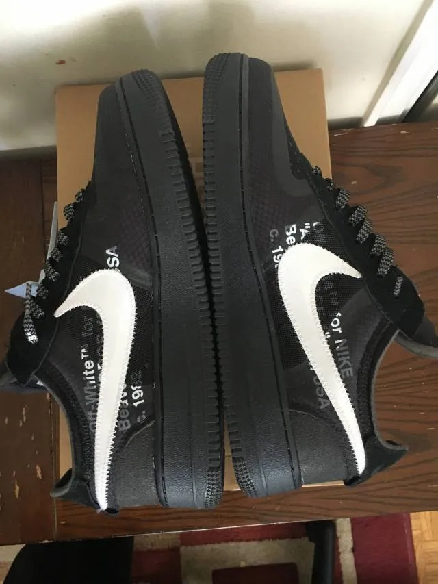 Off-white x nike air force 1 low black