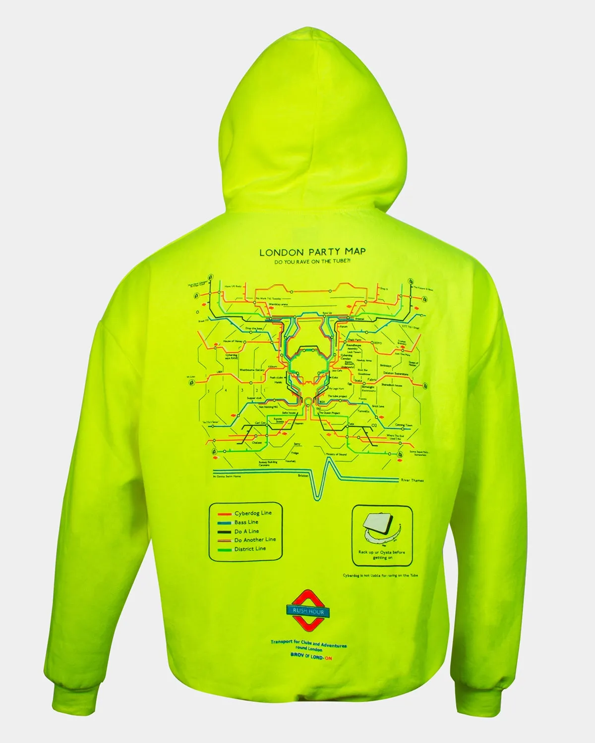 OVERSIZE PARTY MAP HOODIE