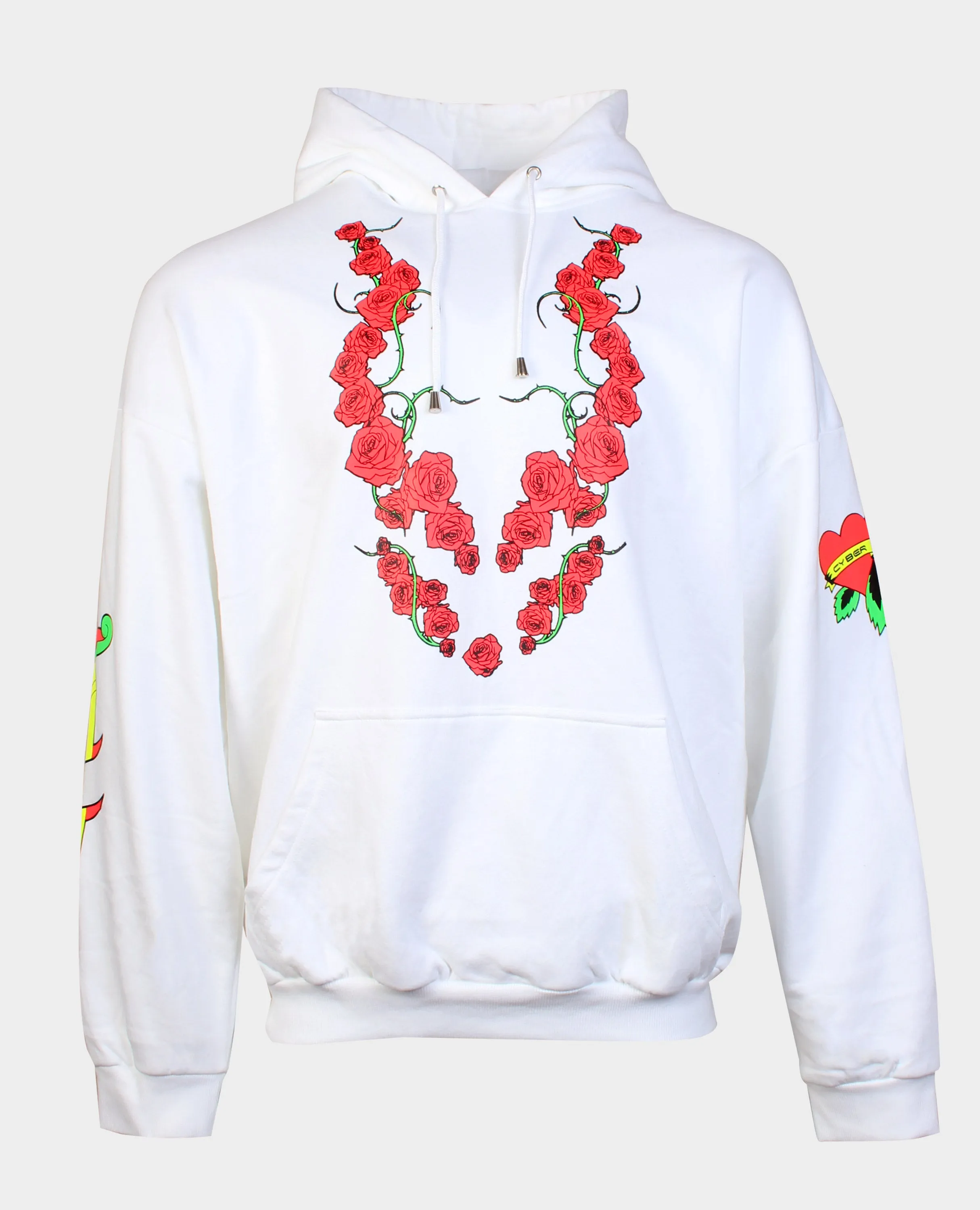 OVERSIZE TATTOO ROSE HOODIE