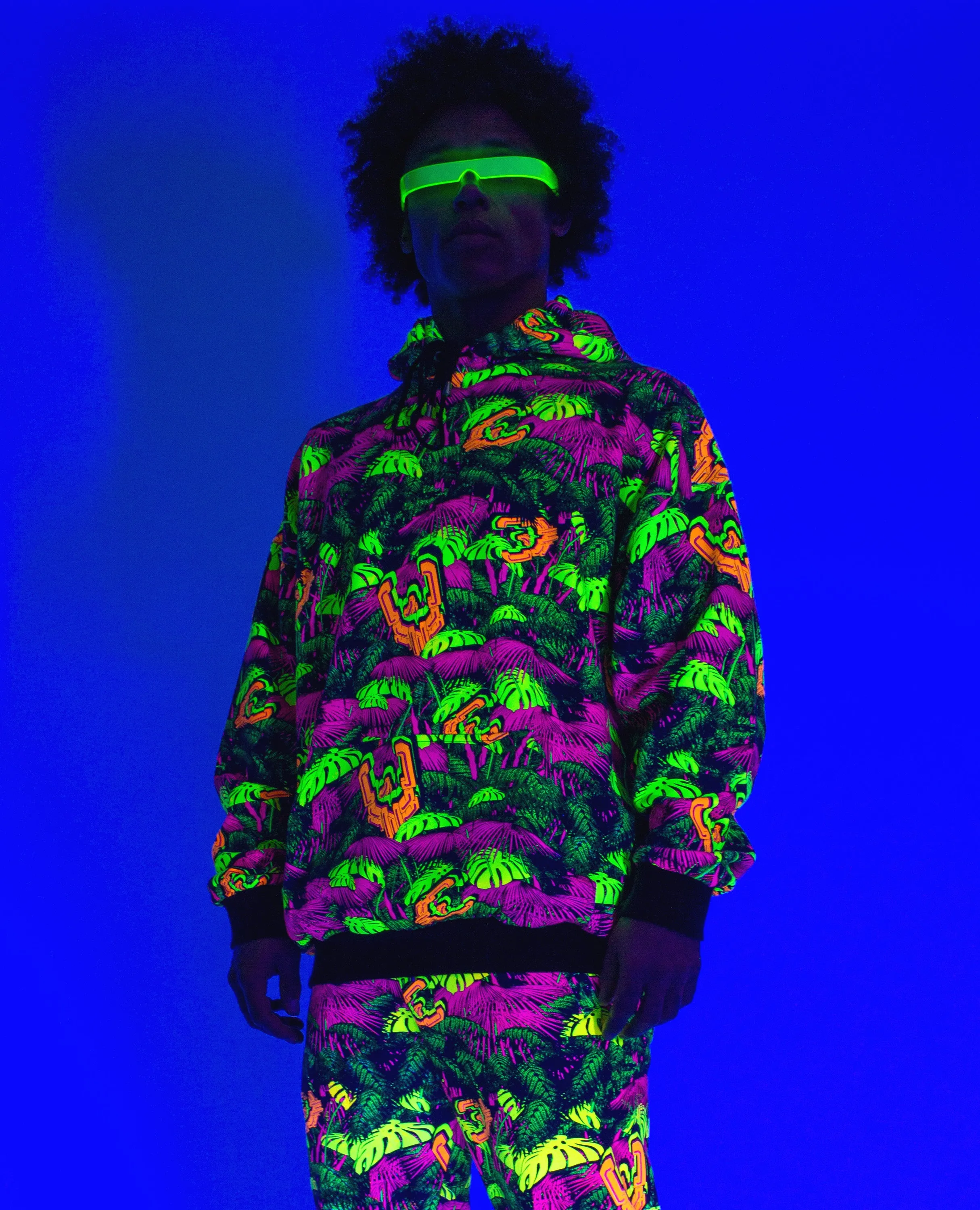 OVERSIZED HOODIE NEON JUNGLE