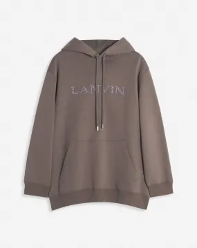 OVERSIZED LANVIN BEAD EMBROIDERED HOODIE