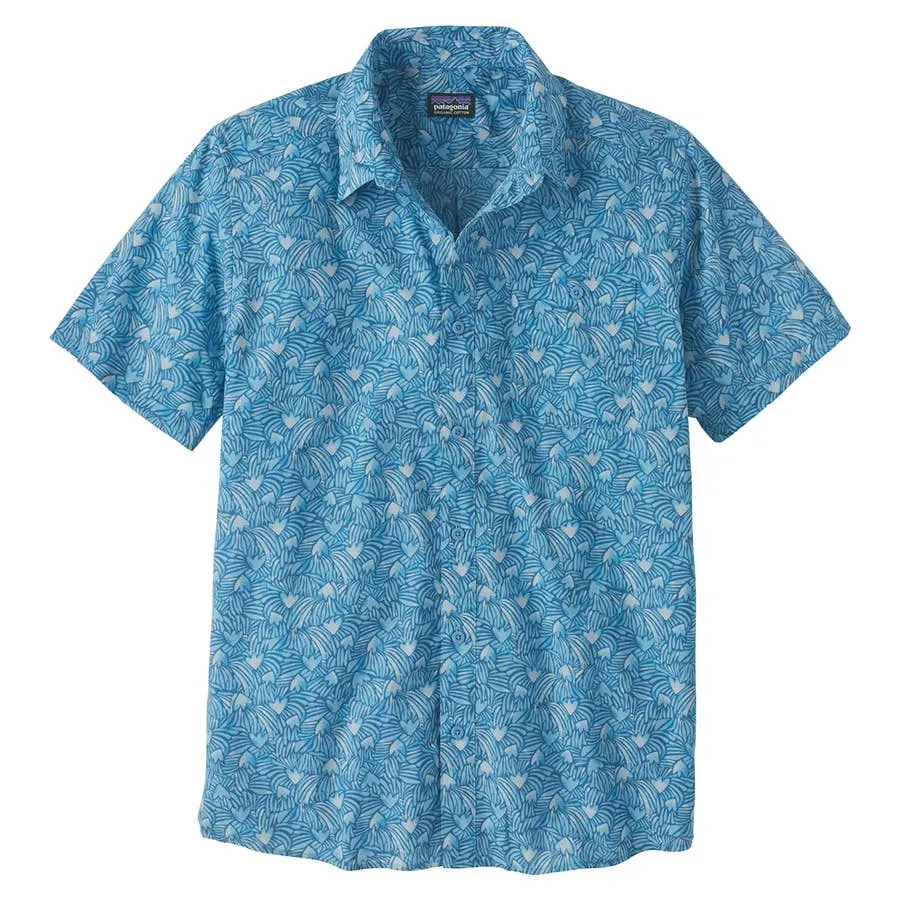 Patagonia Men's Short Sleeve Go To Shirt - Block Party/Lago Blue