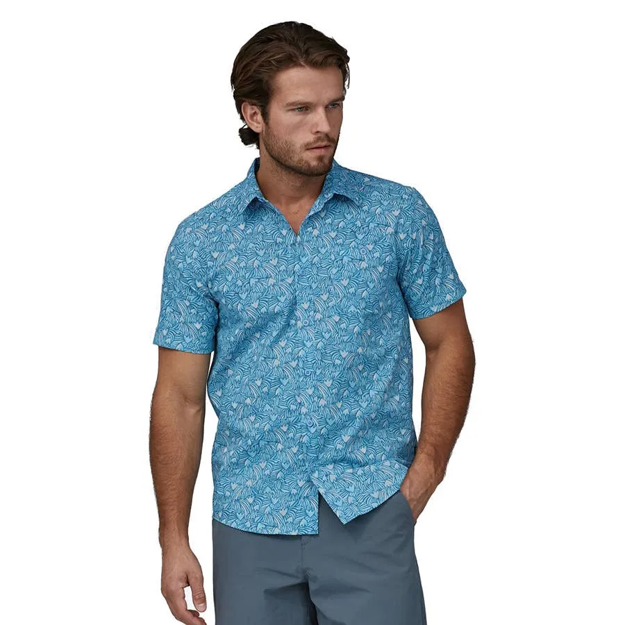 Patagonia Men's Short Sleeve Go To Shirt - Block Party/Lago Blue