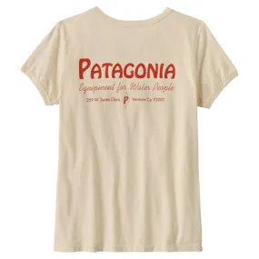 Patagonia Women's Water People Ringer Short Sleeve T-Shirt - Undyed Natural