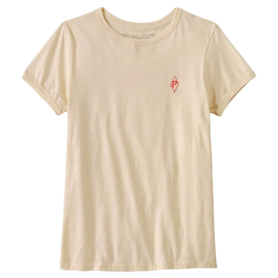 Patagonia Women's Water People Ringer Short Sleeve T-Shirt - Undyed Natural