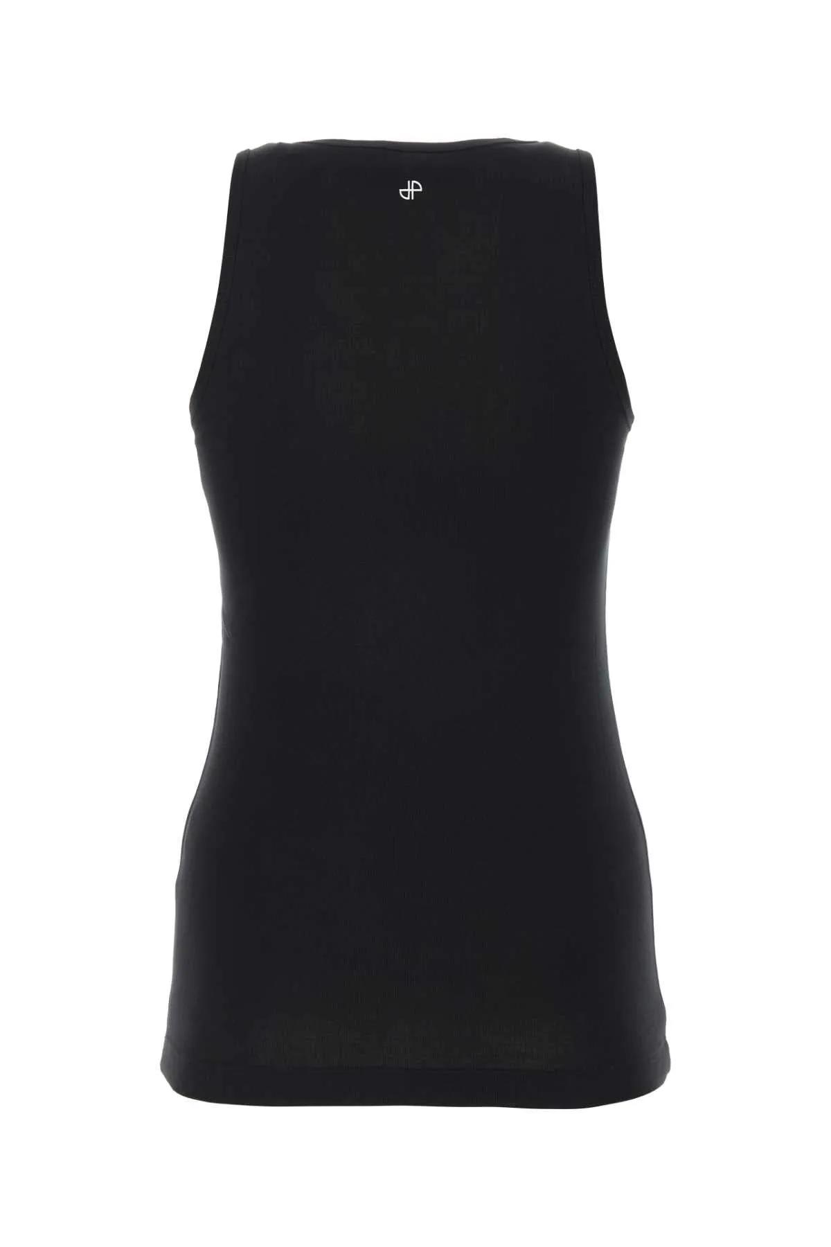 Patou Black Cotton Tank Top