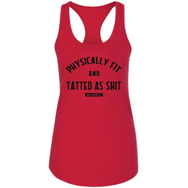 Physically Fit Women's Red Racerback Tank