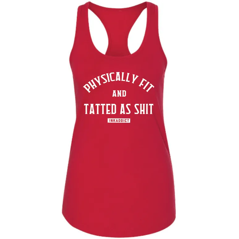 Physically Fit Women's Red Racerback Tank