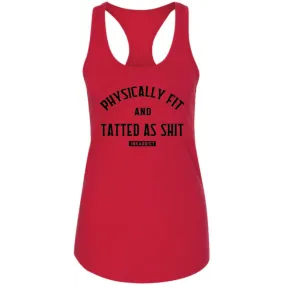 Physically Fit Women's Red Racerback Tank