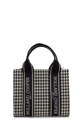 Pimlico Mini Tote (Ecru Houndstooth)