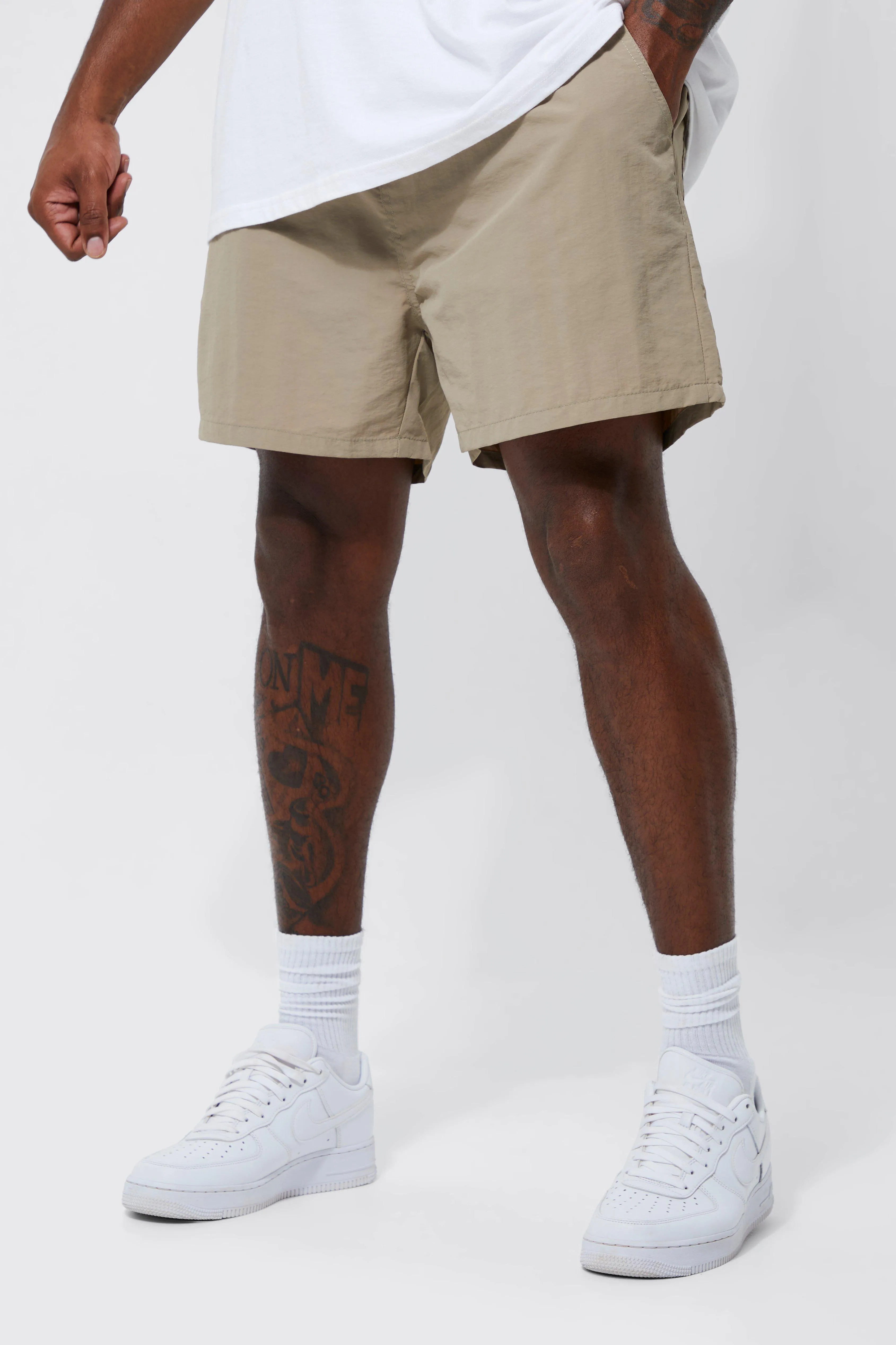 Plus Elastic Waist Comfort Short Length Short | boohooMAN UK