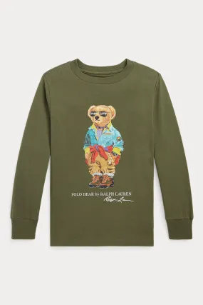 Polo Ralph Lauren Kids 2-4 Ya Erkek ocuk Polo Bear T-shirt