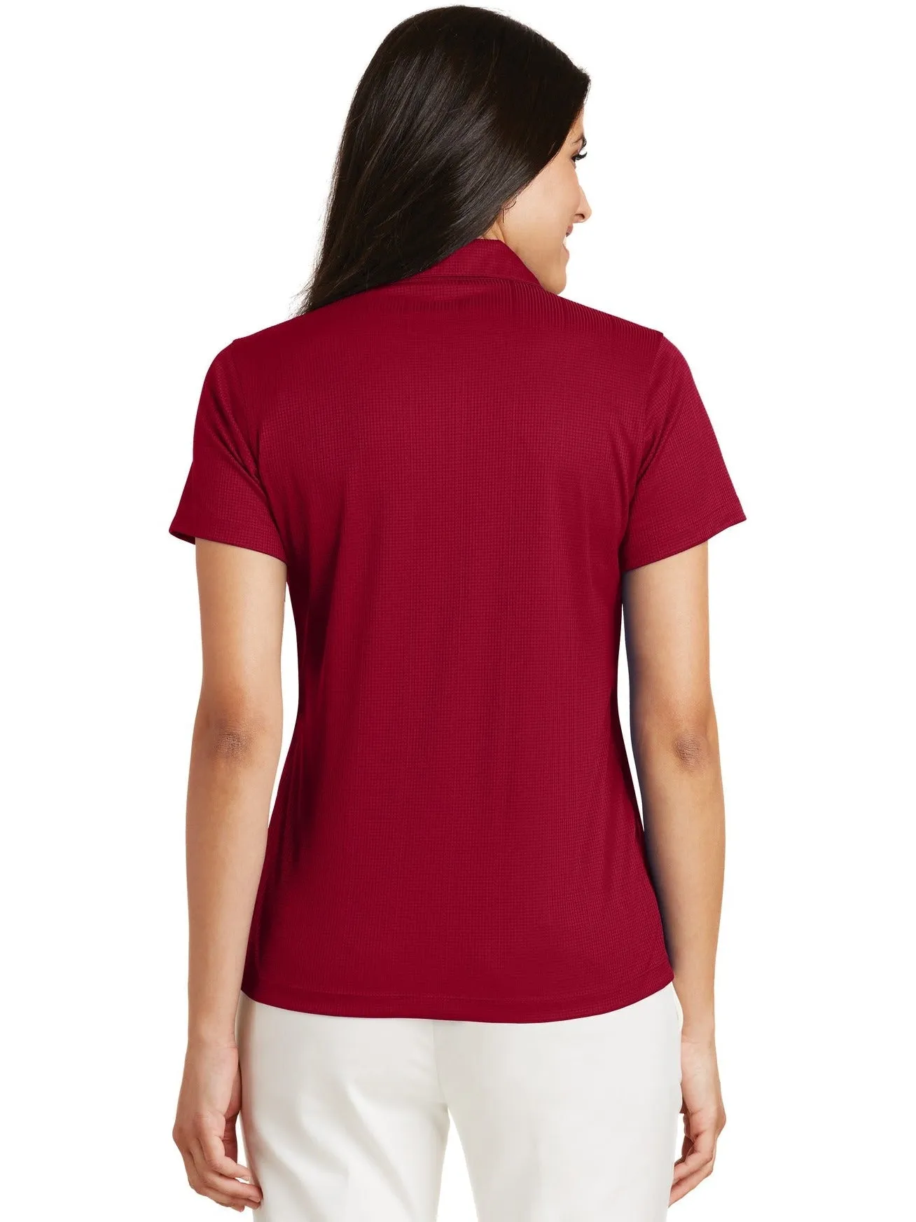 Port Authority Ladies Fine Jacquard Polo